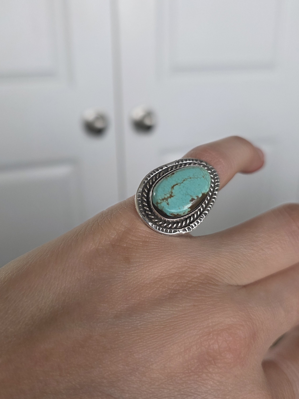 Sterling Silver Native American Turquoise Ring